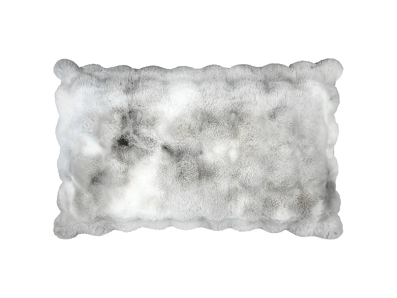 Cojín rectangular desenfundable imitación piel de animal