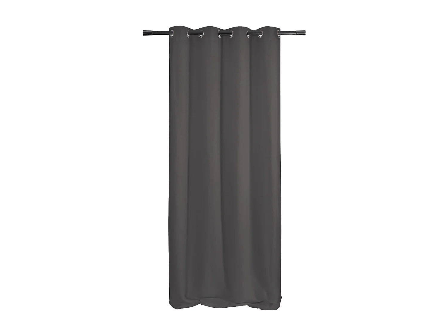 Cortina lisa de lino con ojales 140 x 260 cm