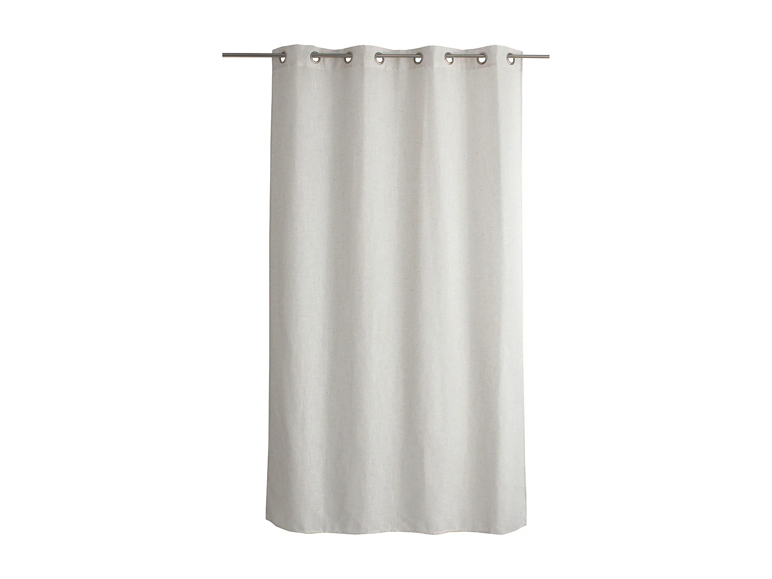 Vorhang mit Ösen in natürlicher Leinenoptik 140 x 240 cm