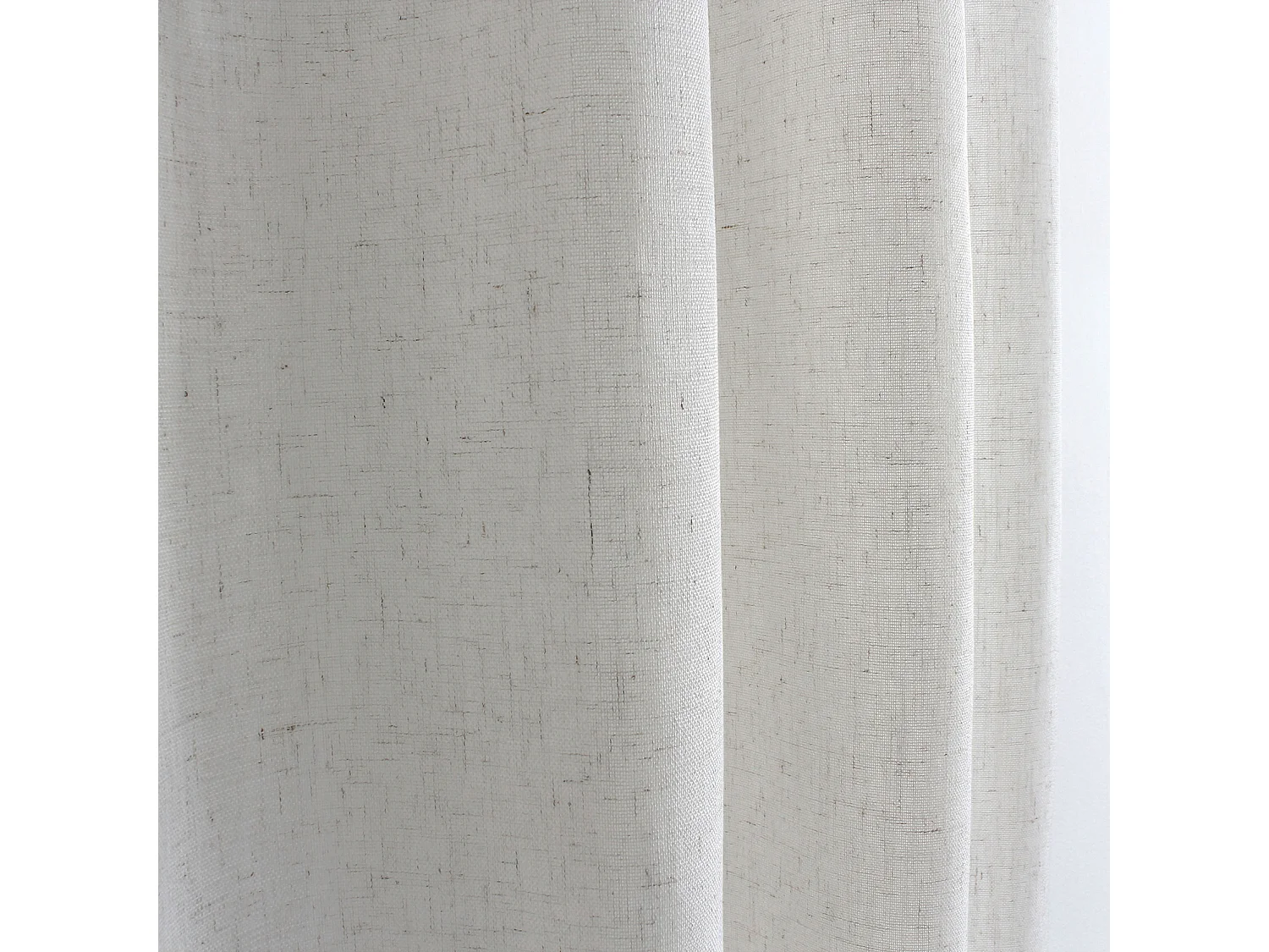 Vorhang mit Ösen in natürlicher Leinenoptik 140 x 240 cm