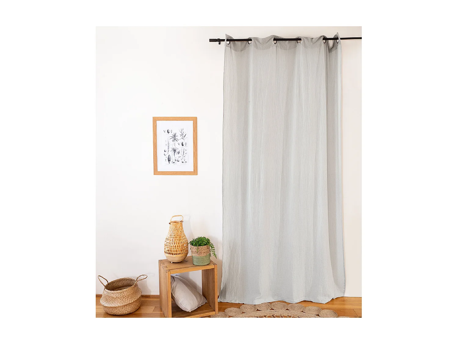 Cortina de decoración en gasa de algodón