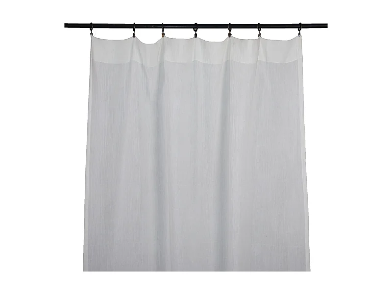 Cortina lisa con ojales de clic 140 x 250 cm