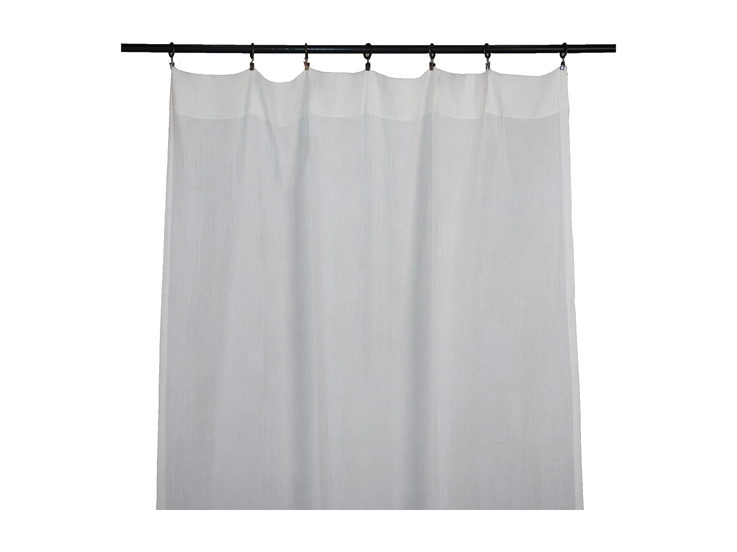 Cortina lisa con ojales de clic 140 x 250 cm