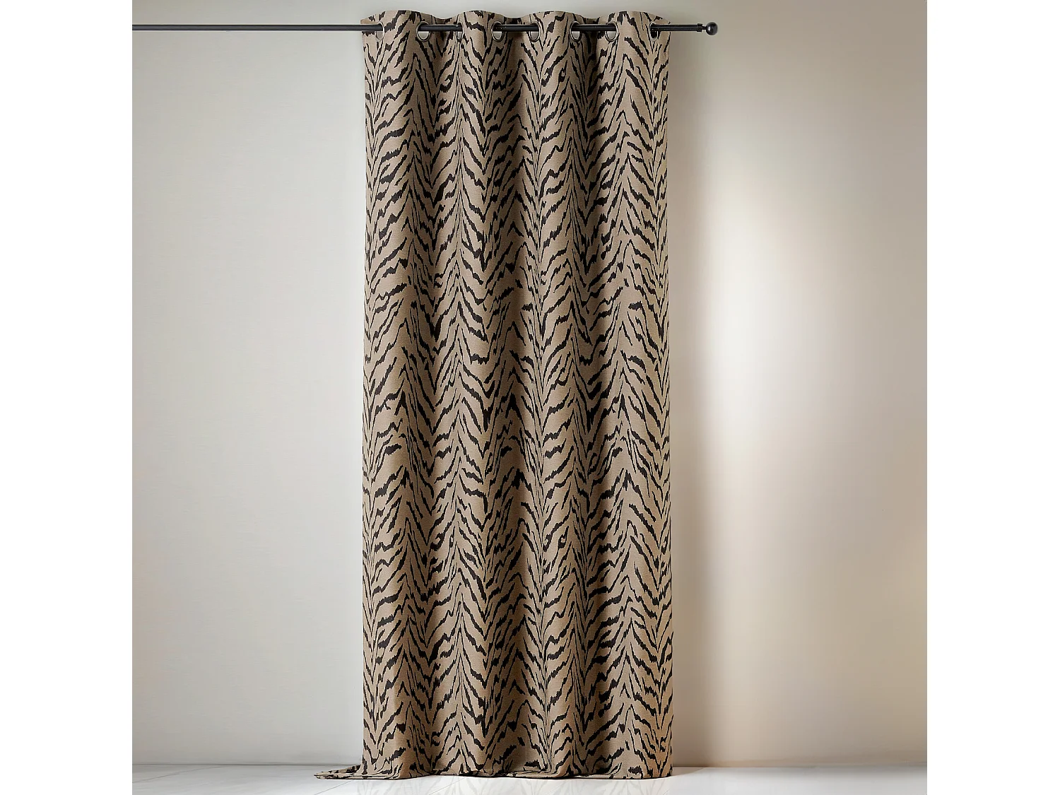 Vorhang mit Ösen Tigermuster 140 x 240 cm