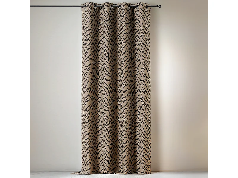 Vorhang mit Ösen Tigermuster 140 x 240 cm