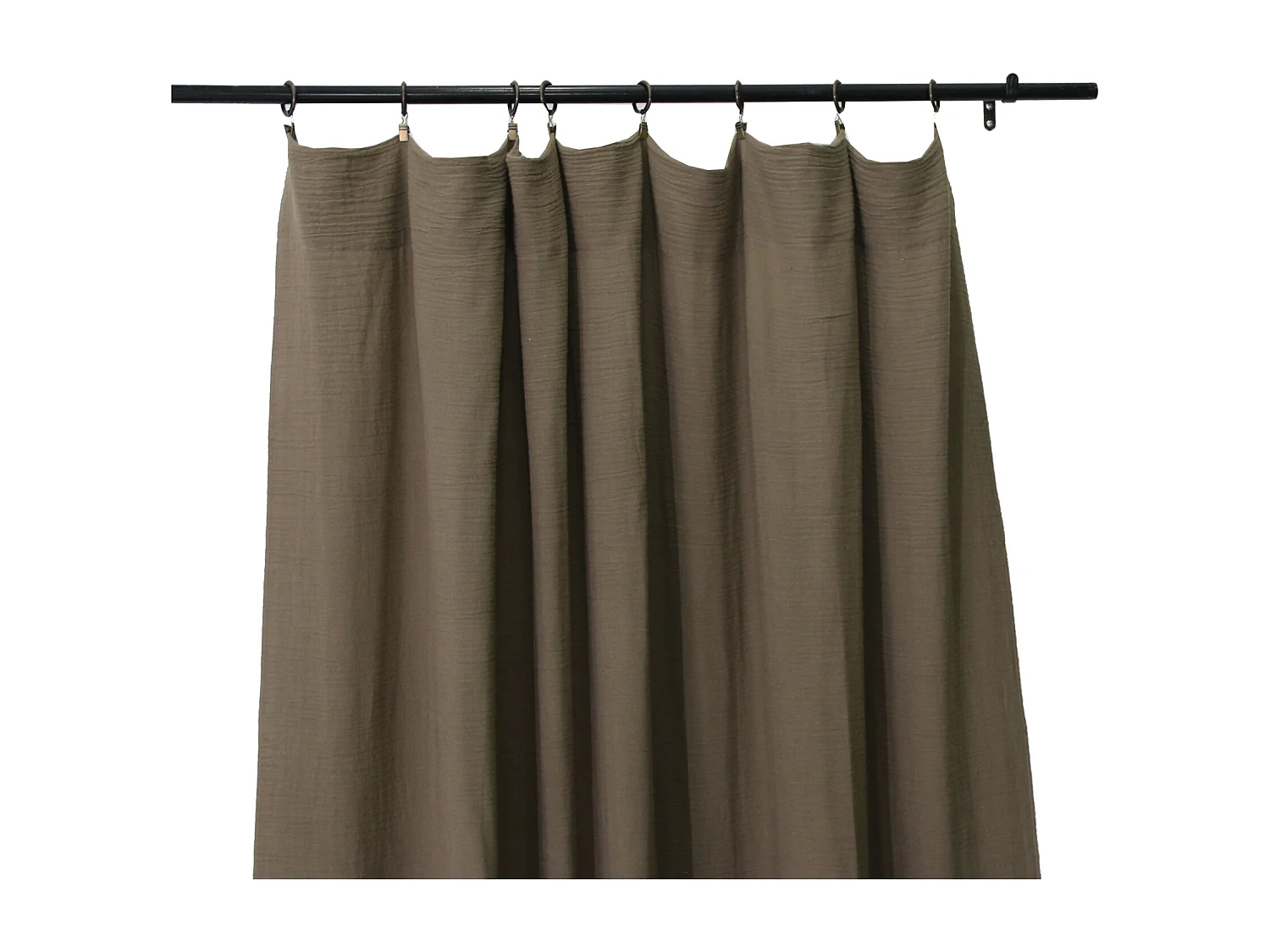 Cortina lisa con ojales de clic 140 x 250 cm