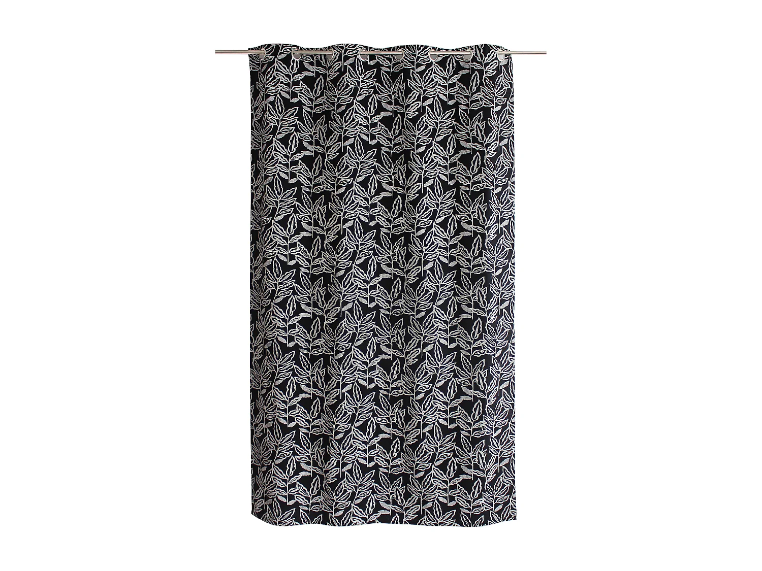 Cortina con ojales de algodón reciclado Chambray 140 x 240 cm