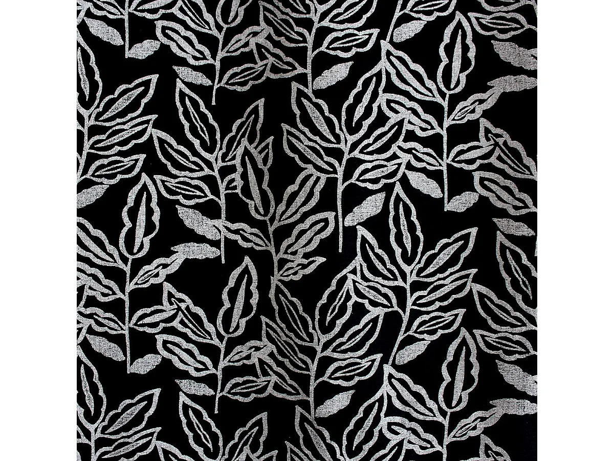 Rideau à Œillets Imprimé "Lodge" 140x240cm Noir