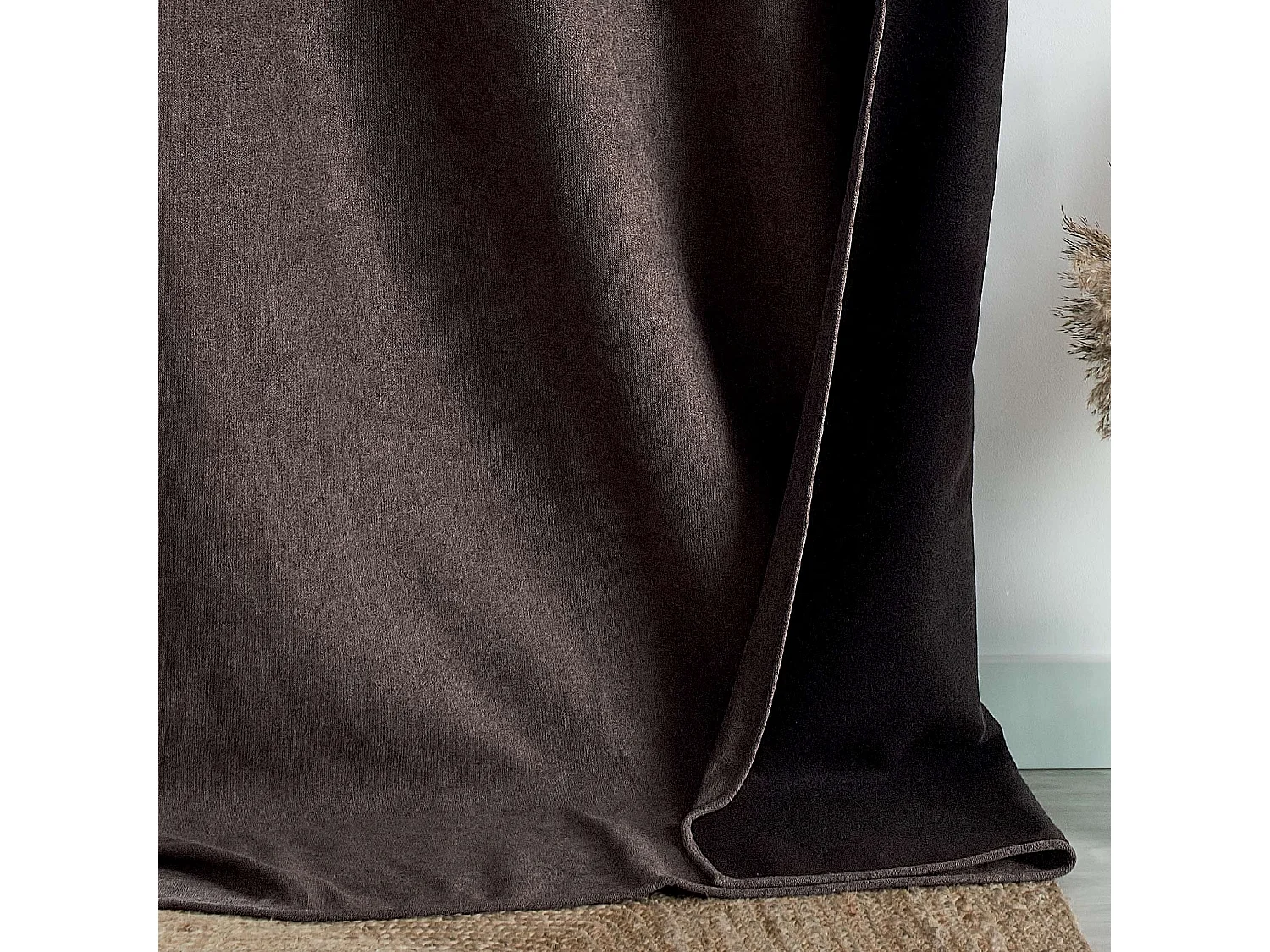 Cortina opaca, acústica y térmica de color liso KONFOR