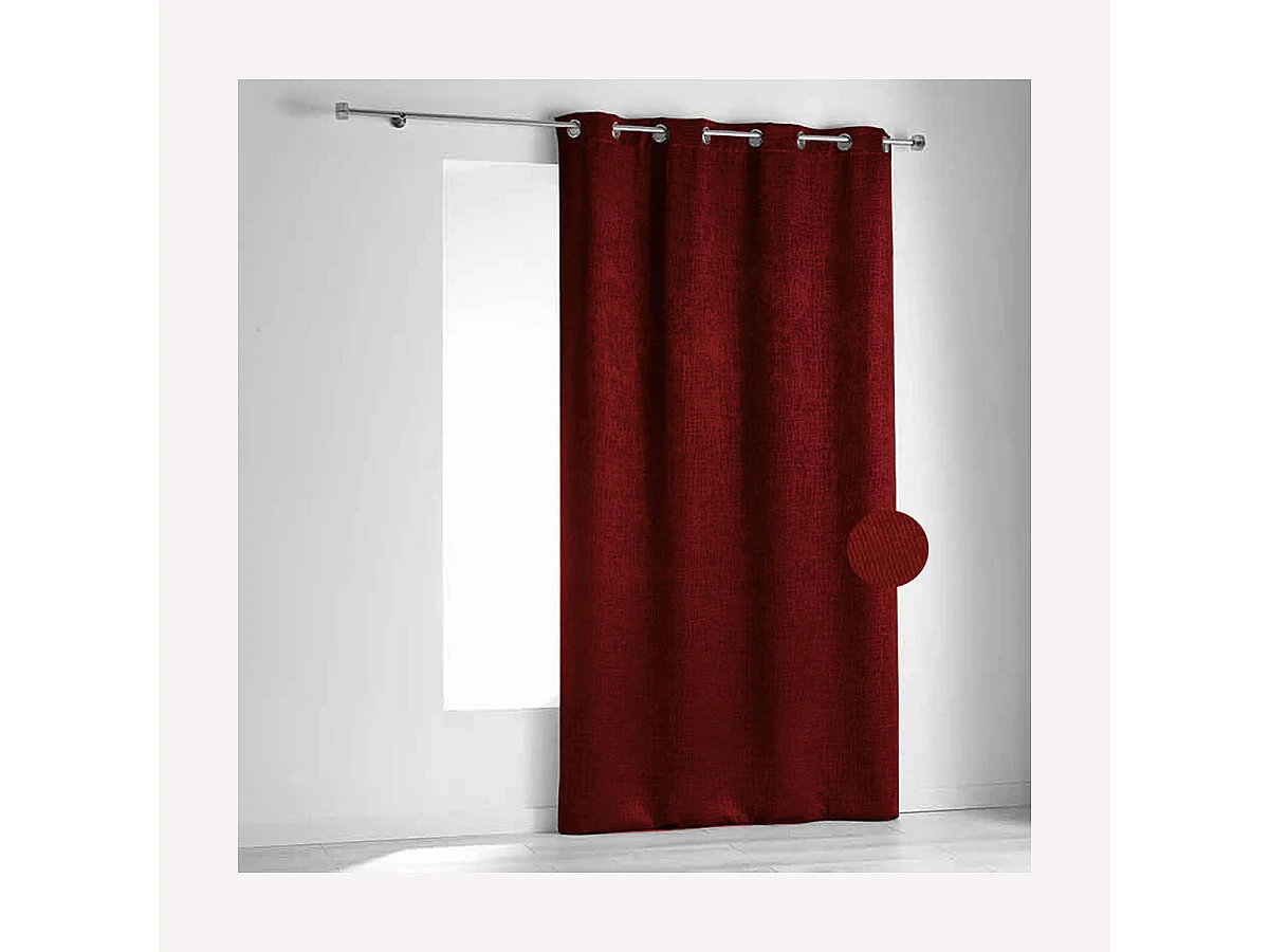 Cortina ignífuga M1 de terciopelo color fiordo 240 x 260 cm