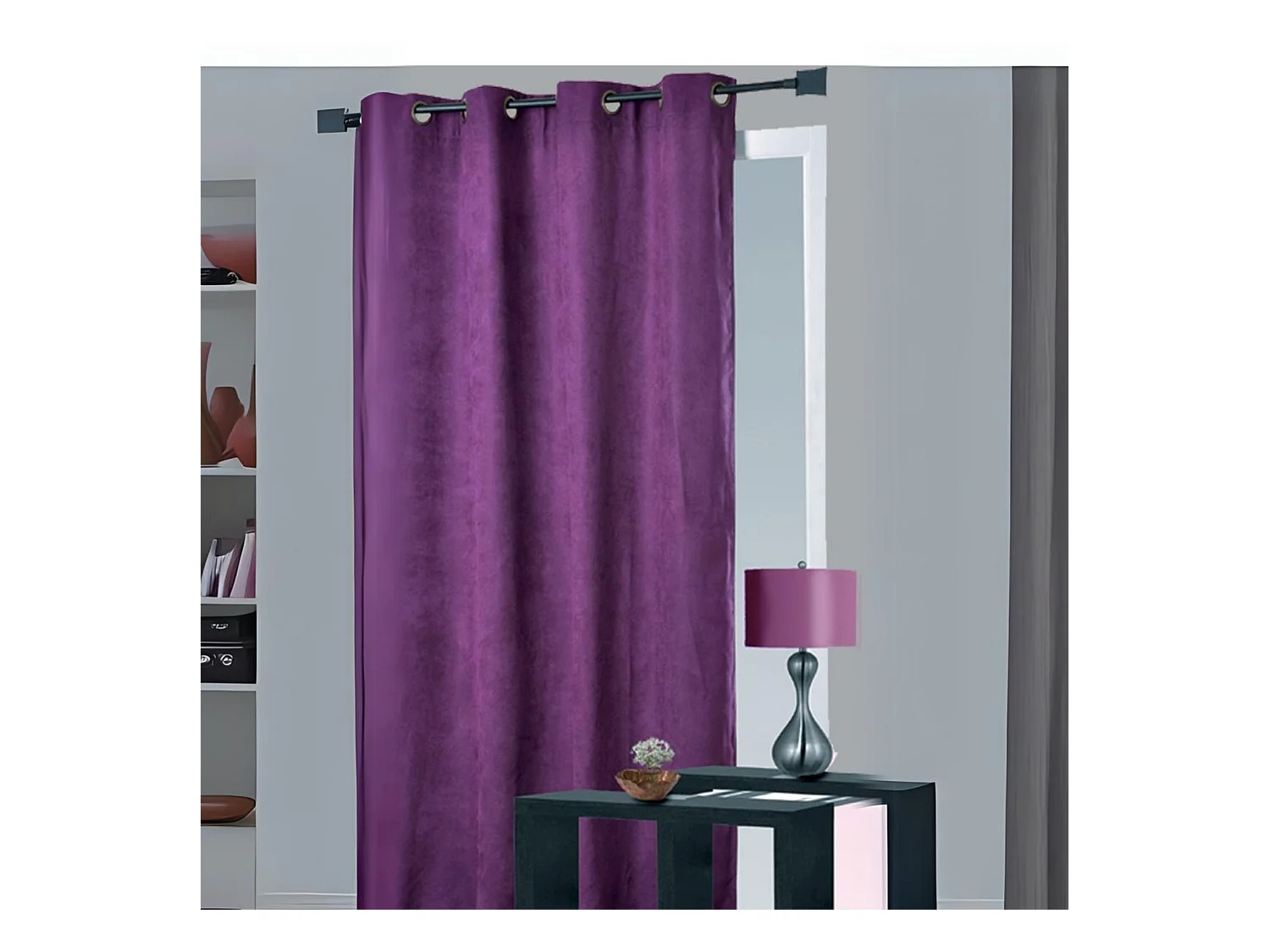 Rideau obscurcissant et isolant aspect Velours