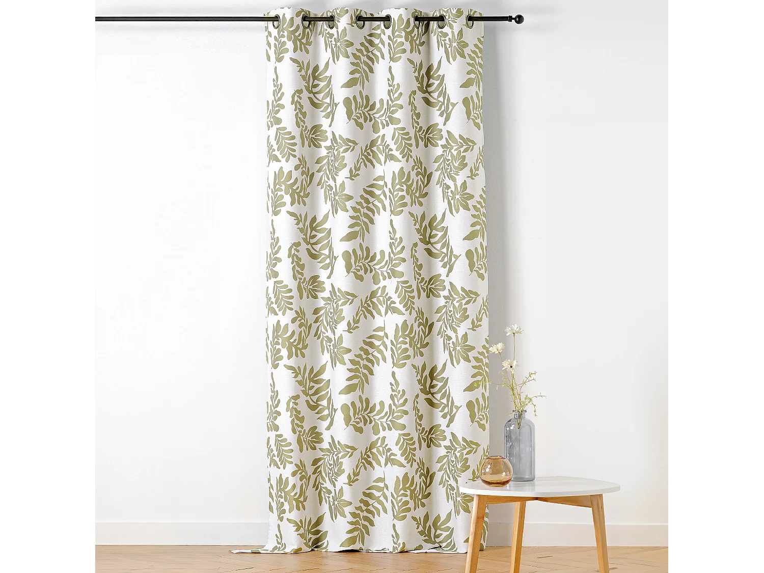 Vorhang mit Ösen im Laubdesign im Stil von Henri Matisse 140 x 240 cm