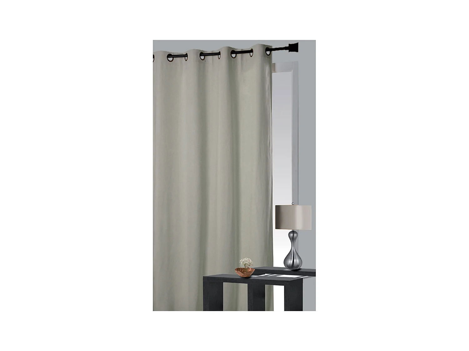 Rideau obscurcissant et isolant aspect Velours