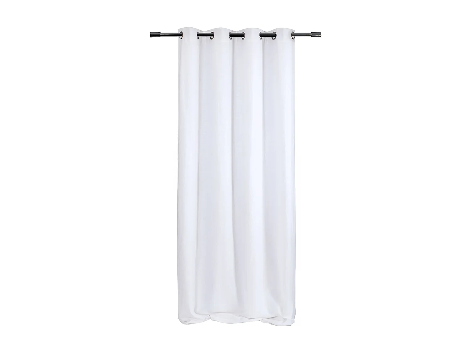 Cortina lisa de lino con ojales 140 x 260 cm