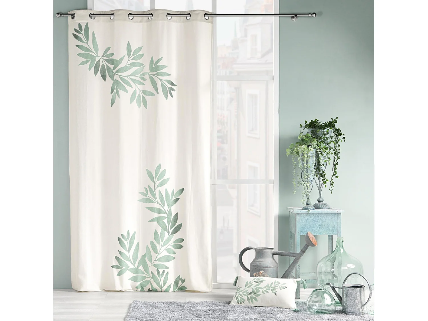 Vorhang mit Ösen Nymphea Bedruckt 140 x 260 cm