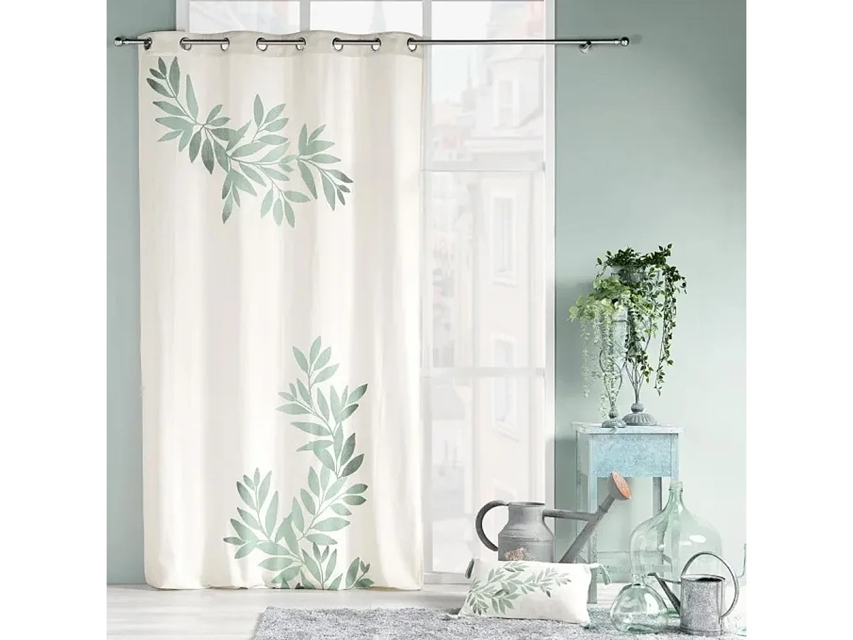 Vorhang mit Ösen Nymphea Bedruckt 140 x 260 cm