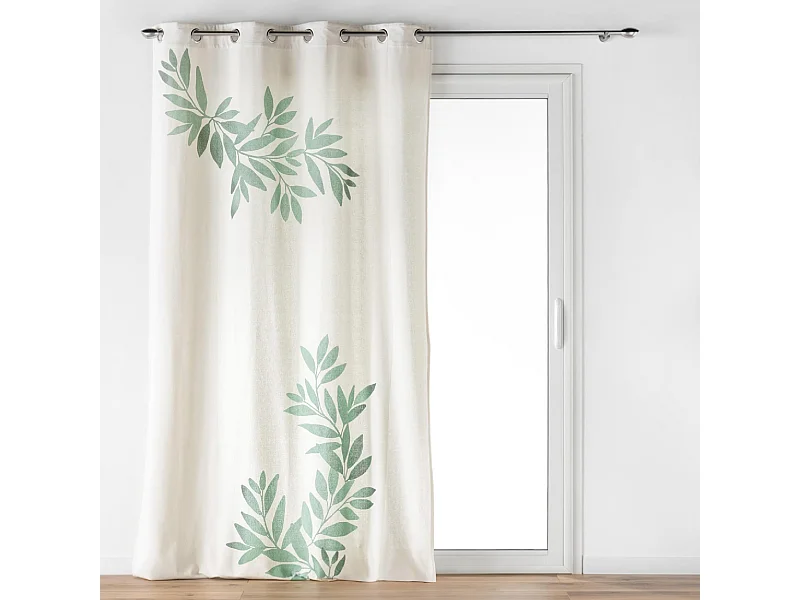 Cortina con Ojetes Nymphea Impreso 140 x 260 cm