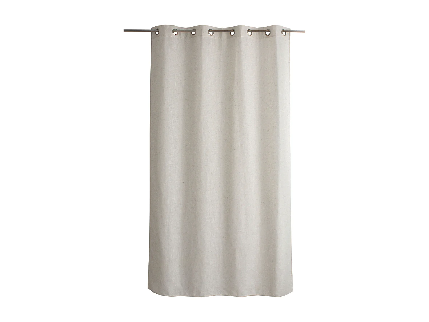 Rideau à Œillets en Lin "Natura" 140x240cm Écru