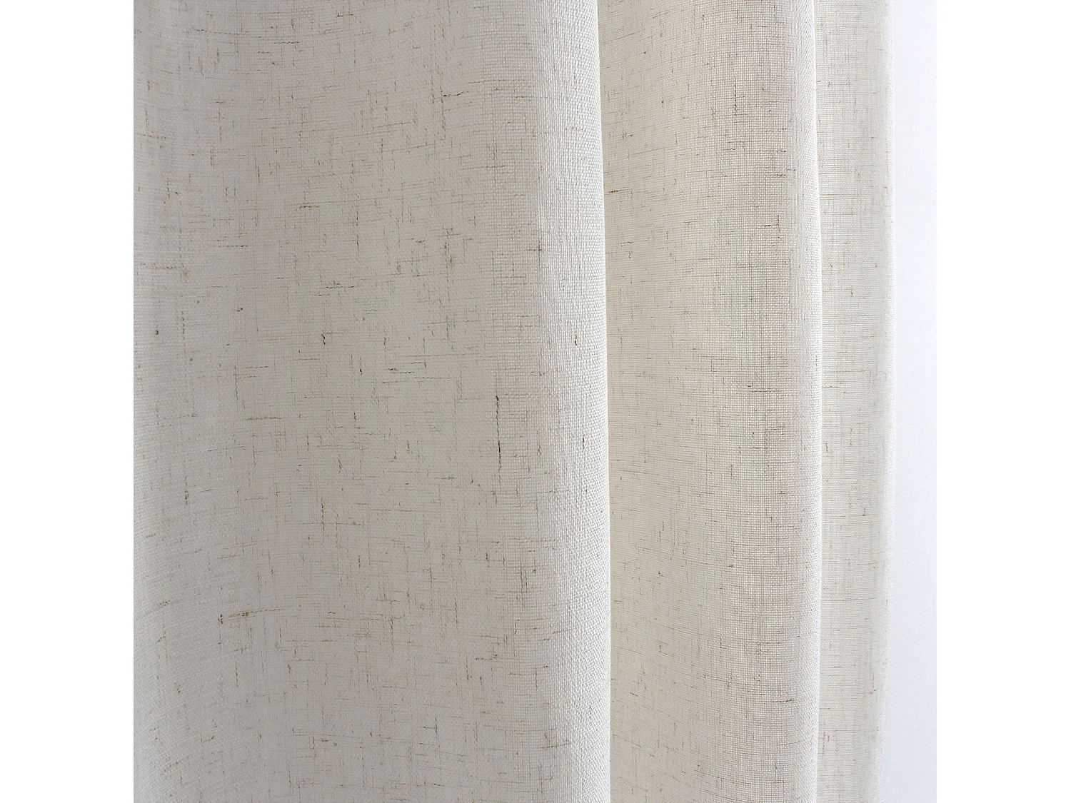 Rideau à Œillets en Lin "Natura" 140x240cm Écru