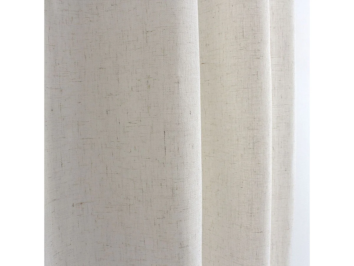 Rideau à Œillets en Lin "Natura" 140x240cm Écru
