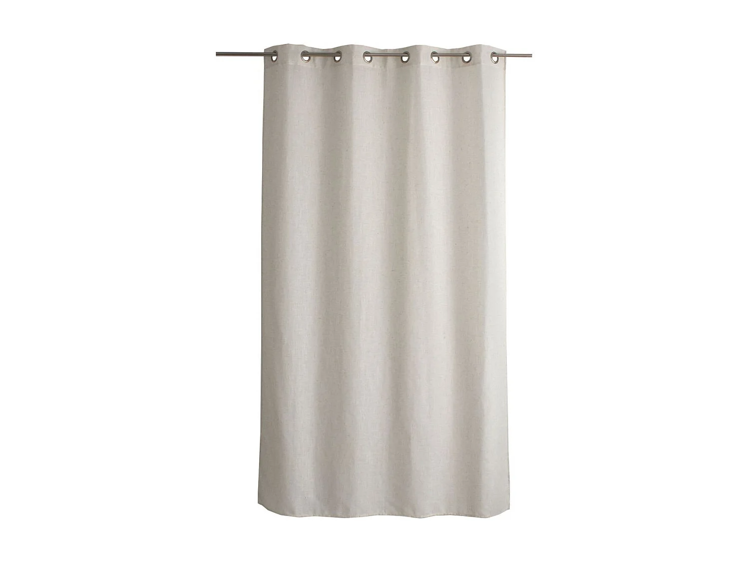 Rideau à Œillets en Lin "Natura" 140x240cm Écru