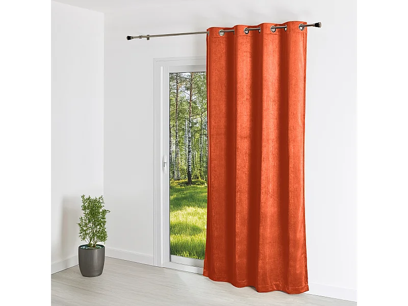 Cortina Lisa de Ante Aspecto Terciopelo