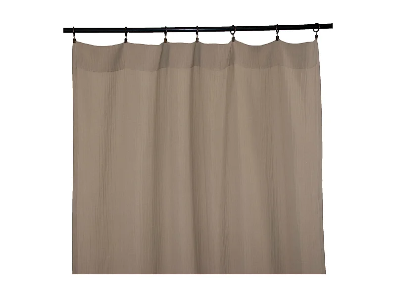 Cortina lisa con ojales de clic 140 x 250 cm