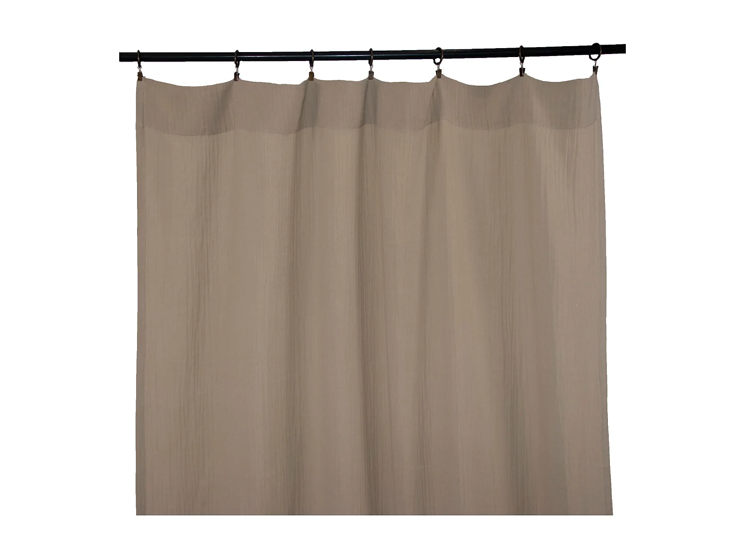 Geschlossener Vorhang mit Clipösen 140 x 250 cm