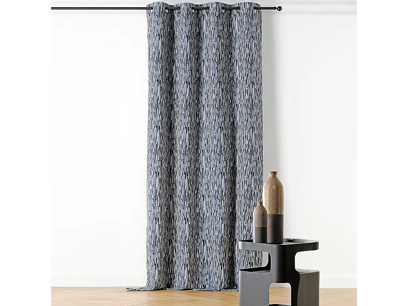 Ösenvorhang mit Sprenkel-Effekt 140 x 240 cm