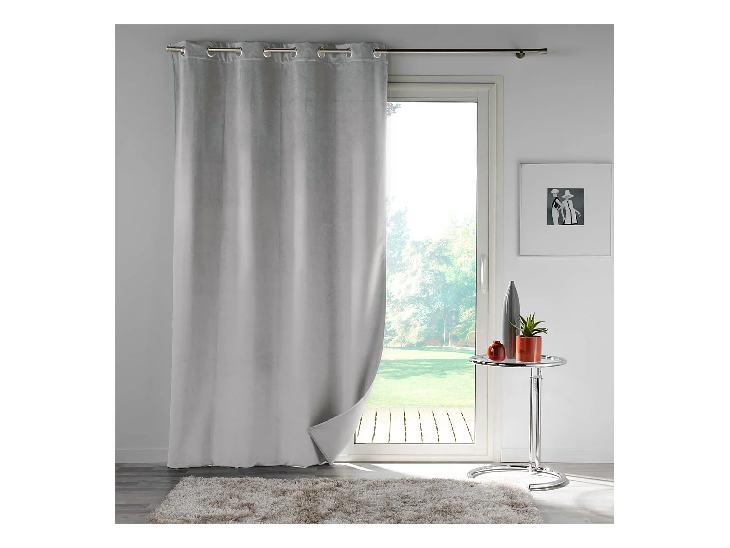 Rideau en velours au style cossu
