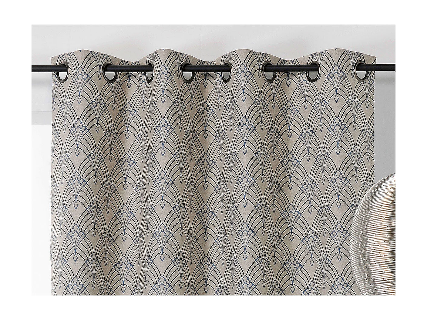 Cortina estampada arte decorativo 140 x 245 cm