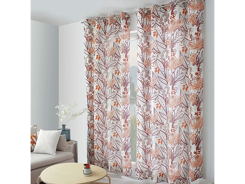 Rideau Imprimé À Œillets "Karabane" 140x240cm Multicolore