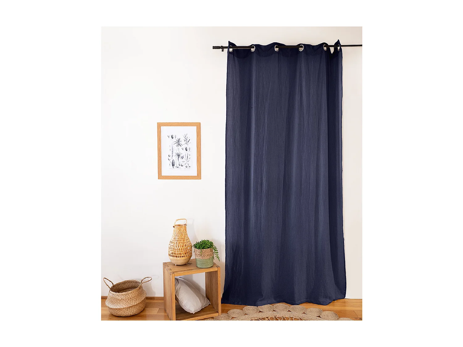 Cortina de decoración en gasa de algodón