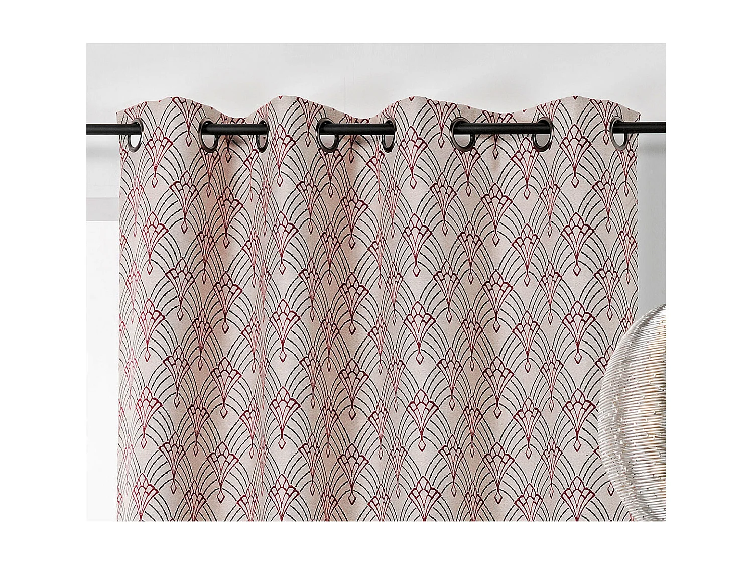 Cortina estampada arte decorativo 140 x 245 cm