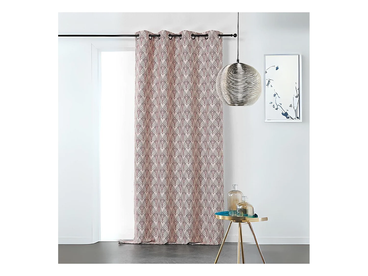 Rideau art décoratif en jacquard