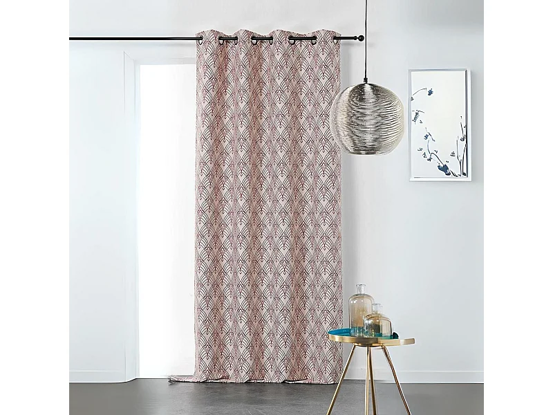 Cortina estampada arte decorativo 140 x 245 cm