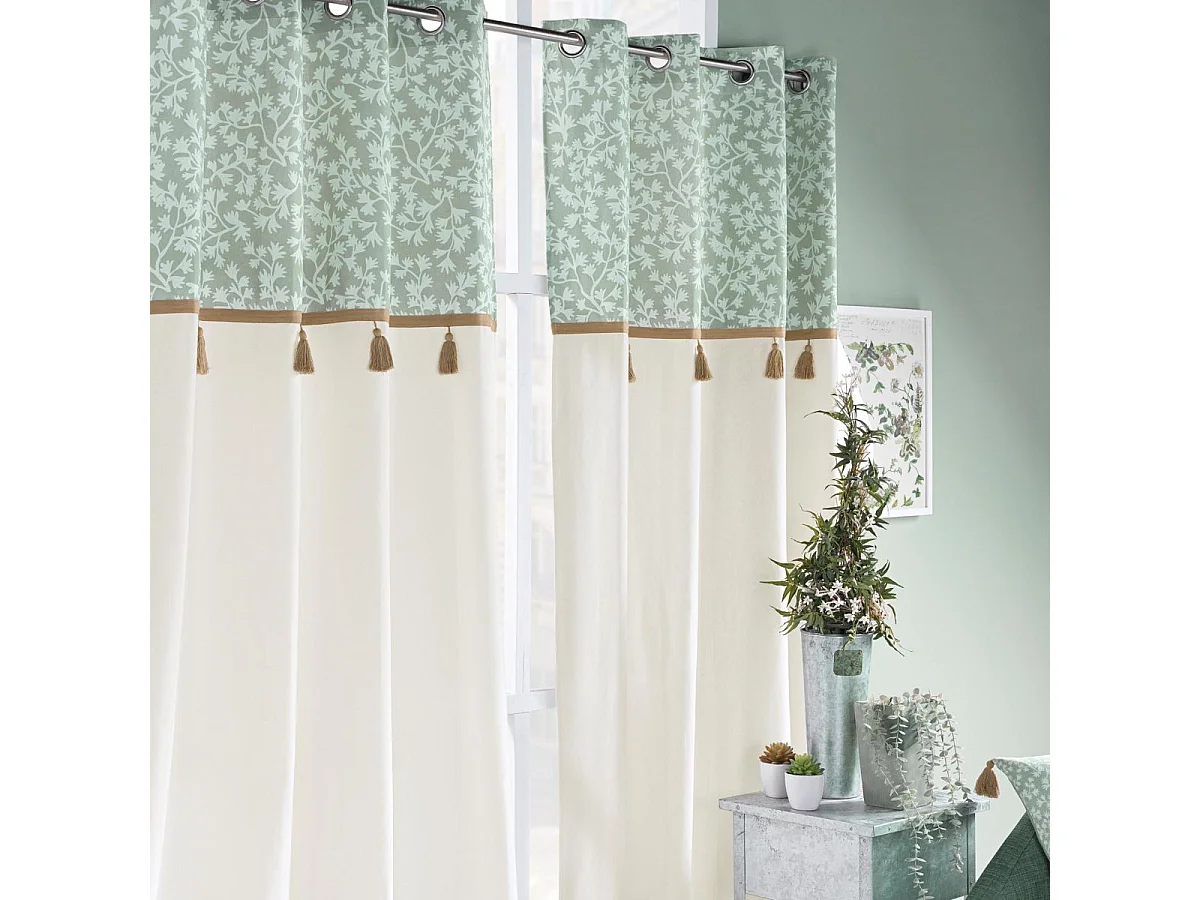 Cortina con Ojetes Vivoline con Top 140 x 240 cm