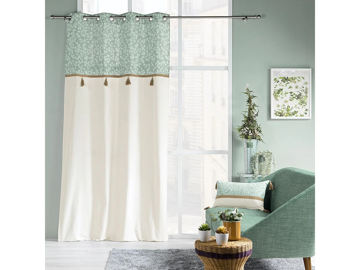 Cortina con Ojetes Vivoline con Top 140 x 240 cm