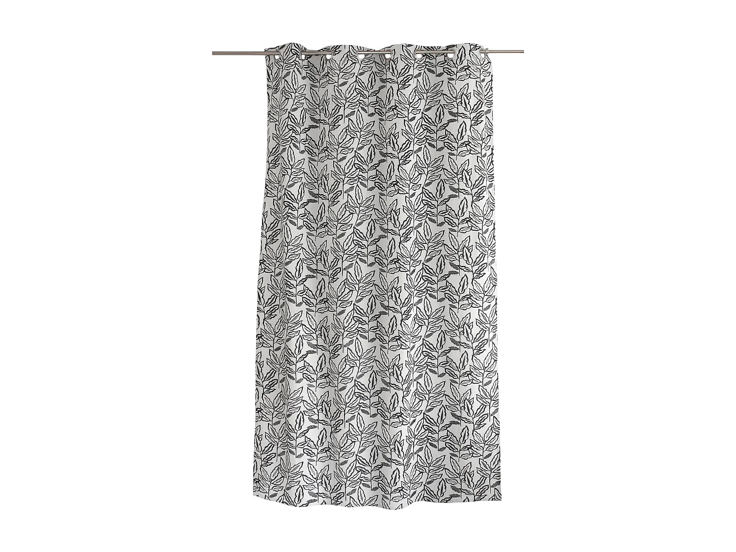 Gardine mit Ösen aus recycelter Baumwolle Chambray 140 x 240 cm