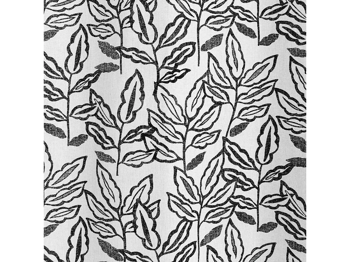 Gardine mit Ösen aus recycelter Baumwolle Chambray 140 x 240 cm