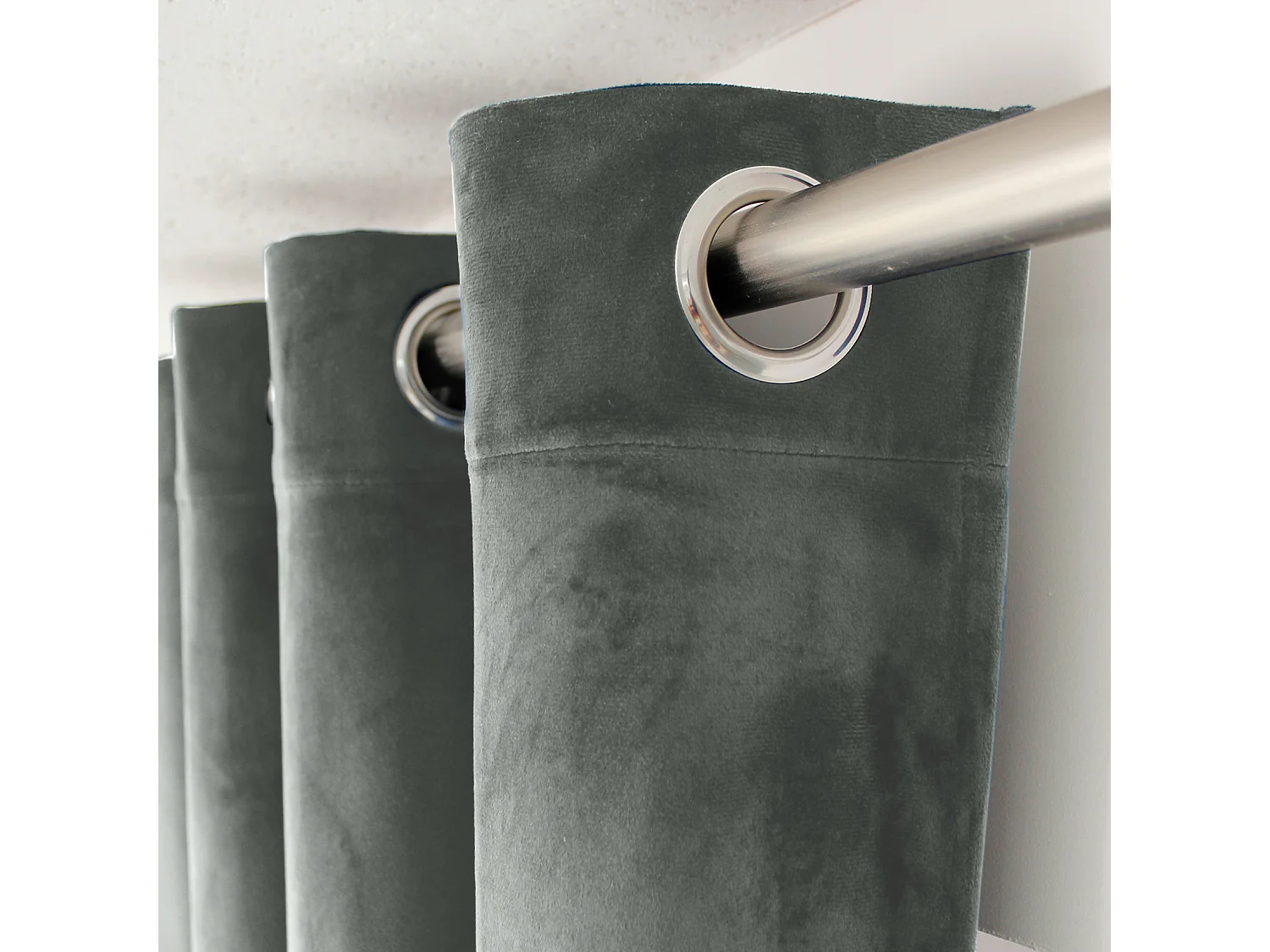 Cortina de decoración lisa y de terciopelo 140 x 240 cm