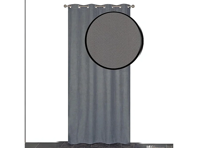 Rideau isolant thermique velours frappé