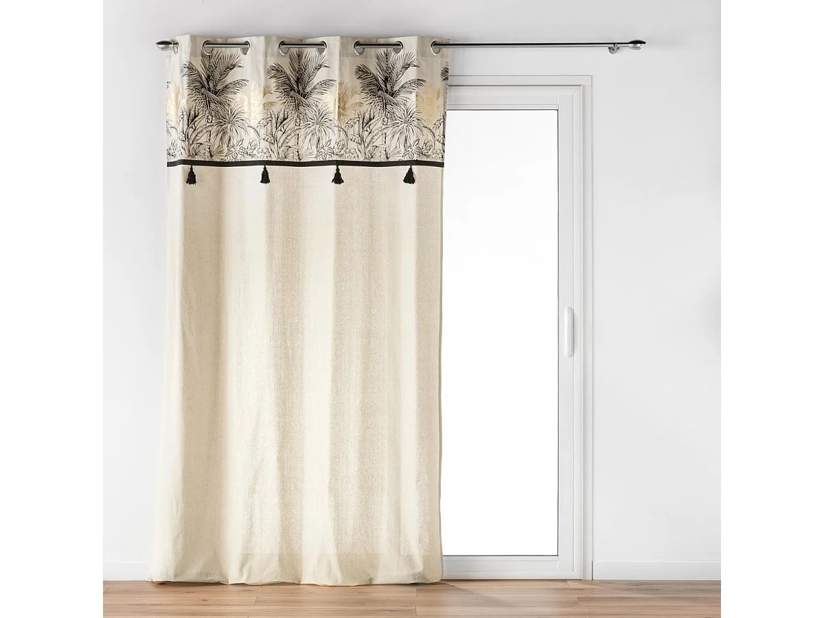 Rideau à Œillets "Papaya" 140x240cm Naturel