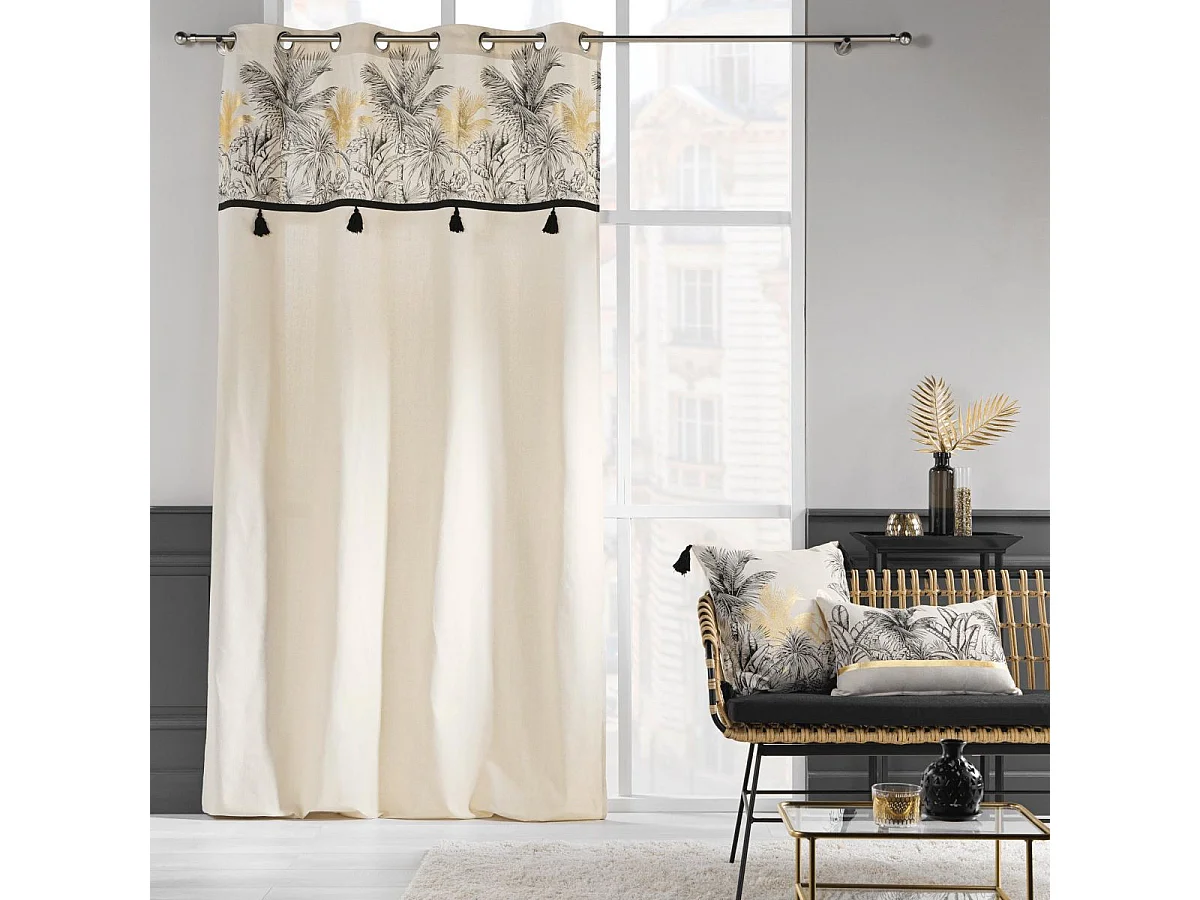 Rideau à Œillets "Papaya" 140x240cm Naturel