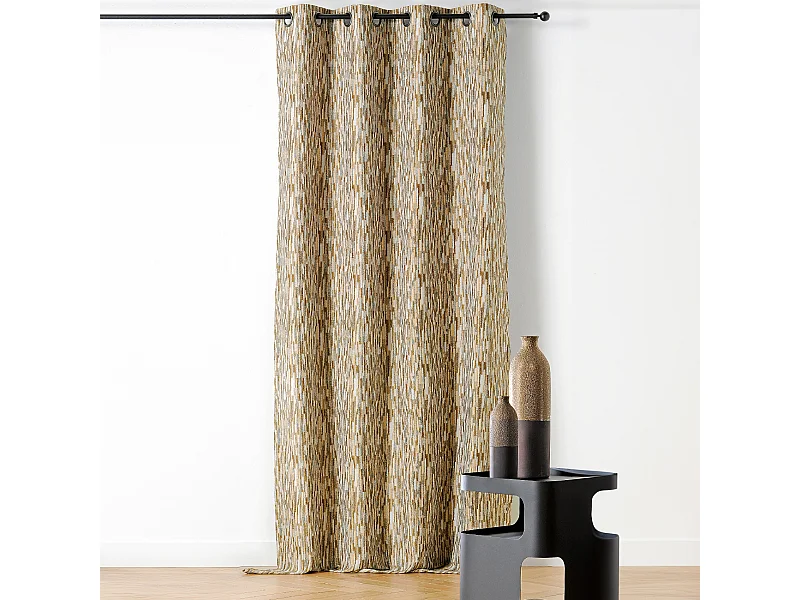 Cortina con Ojales Efecto Moteado 140 x 240 cm