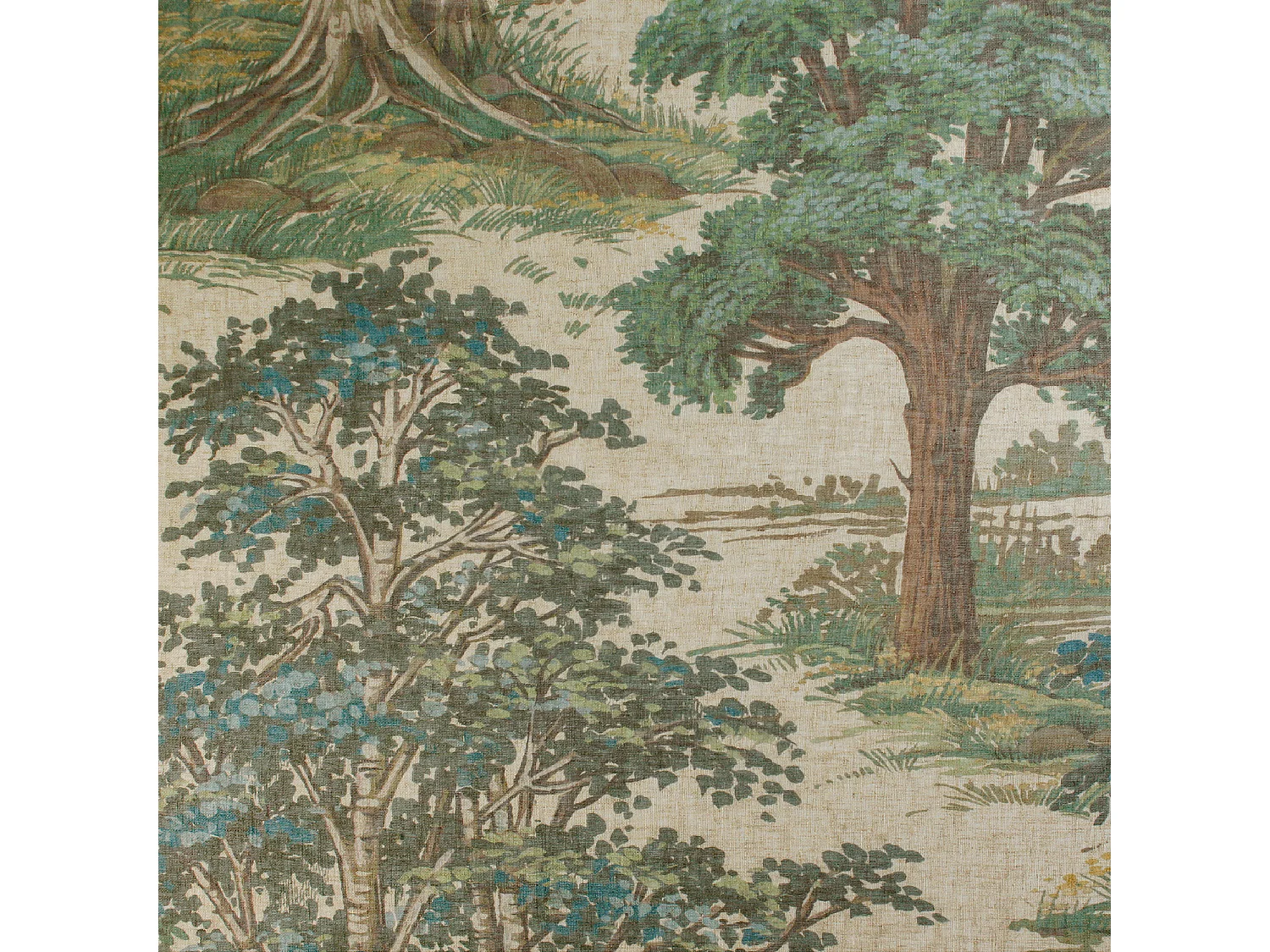 Ösenvorhang mit Waldmotiv 150 x 250 cm