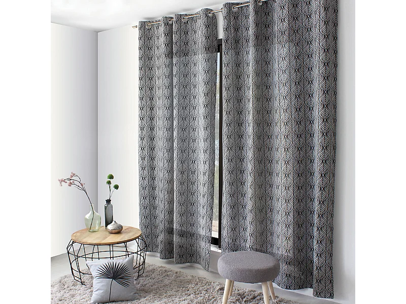 Vorhang mit Ösen Palmenblatt 140 x 240 cm