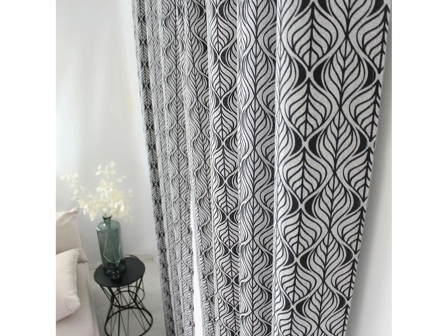 Vorhang mit Ösen Palmenblatt 140 x 240 cm