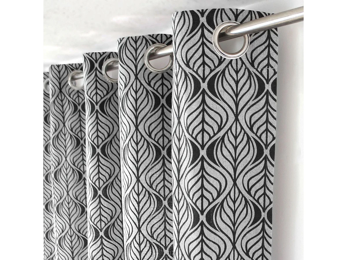 Vorhang mit Ösen Palmenblatt 140 x 240 cm