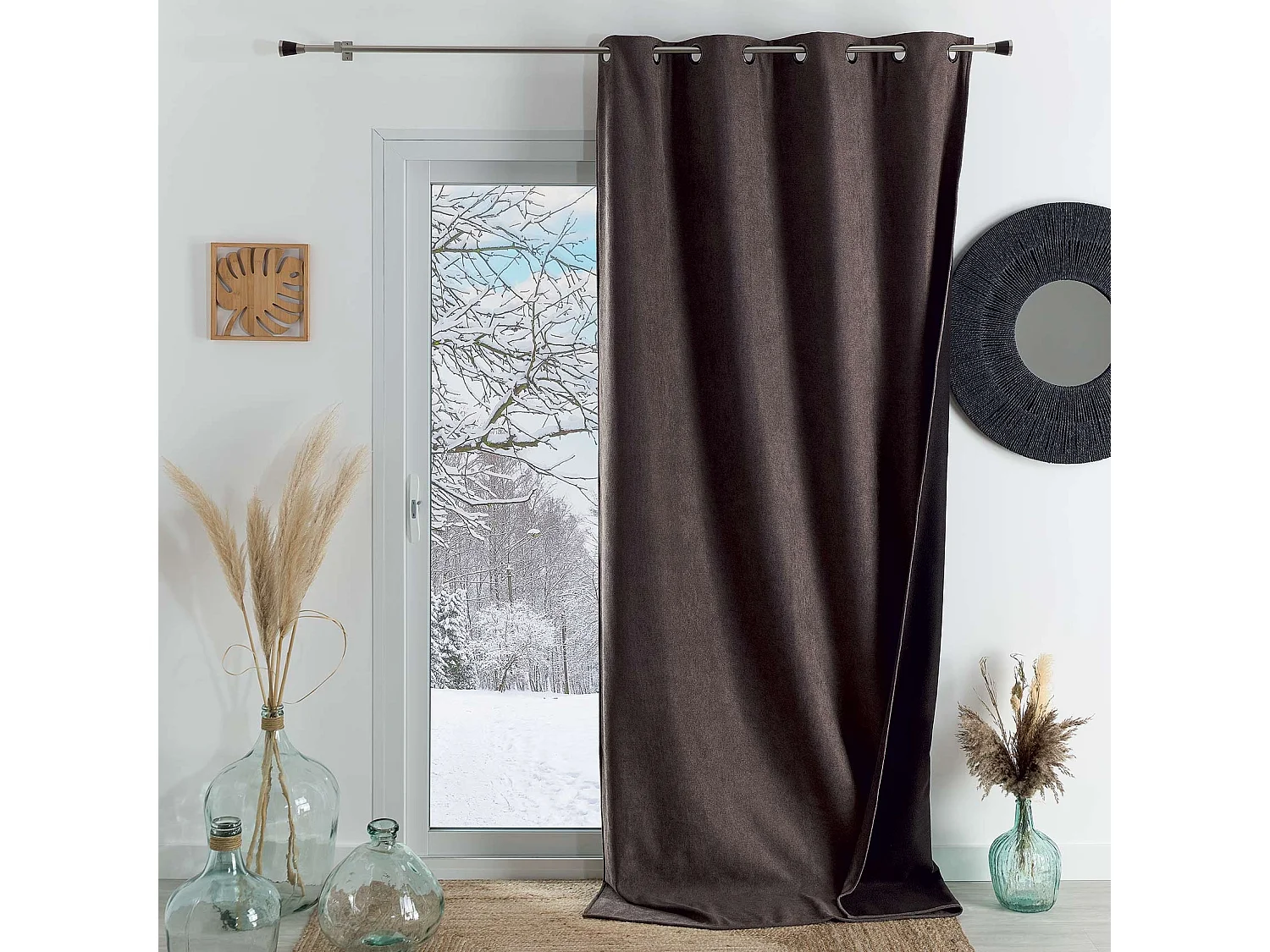 Rideau thermique phonique et semi occultant KONFOR